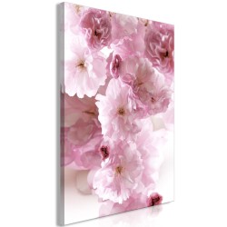 Leinwandbild - Flowery Glamour (1-part) - Flower Petals in Shades of Pink