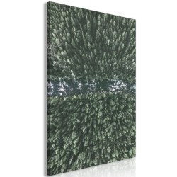 Leinwandbild - Forest River (1 Part) Vertical
