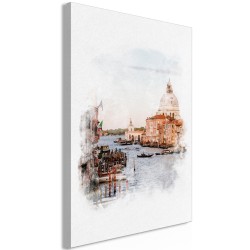Leinwandbild - Watercolour Venice (1 Part) Vertical
