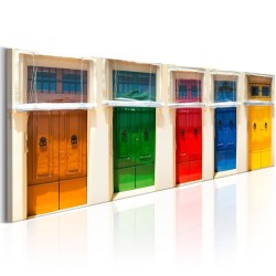 Leinwandbild - Colourful Doors