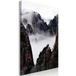 Leinwandbild - Fog Over Huang Shan (1 Part) Vertical
