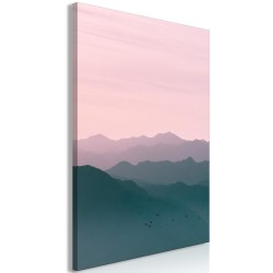 Leinwandbild - Mountain At Sunrise (1 Part) Vertical