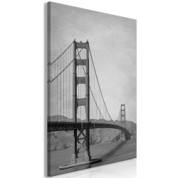 Leinwandbild - City Connecting Bridges (1-part) - Architecture Photography USA