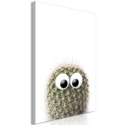 Leinwandbild - Cactus With Eyes (1 Part) Vertical