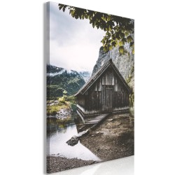 Leinwandbild - House in the Mountains (1 Part) Vertical