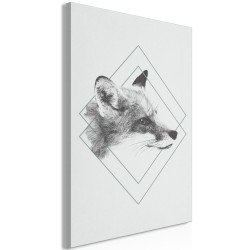 Leinwandbild - Clever Fox (1 Part) Vertical