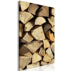 Leinwandbild - Beauty of Wood (1 Part) Vertical