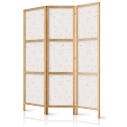 Japanischer Paravent - Star Map - Delicate Constellations in Warm Shades