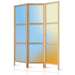 Japanischer Paravent - Energetic Gradient - Gradient Composition in Vibrant Colors
