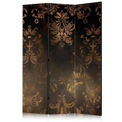 Paravent - Baroque Ornaments in Patinated Gold and Bronze - Retro Motif