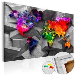 Korkbild - Cubic World