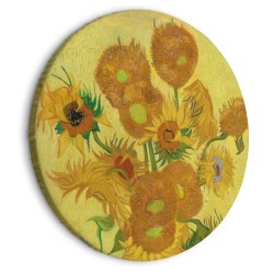 Rundes Bild - Sunflowers (Vincent van Gogh)
