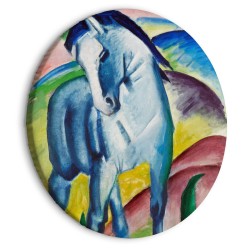 Rundes Bild - Blue Horse (Franz Marc)