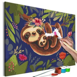 Malen nach Zahlen - Friendly Sloths