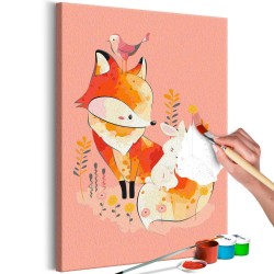 Malen nach Zahlen - Fox and Rabbit