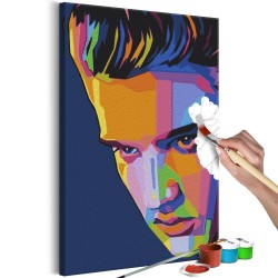 Malen nach Zahlen - Colourful Elvis