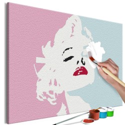 Malen nach Zahlen - Marilyn in Pink
