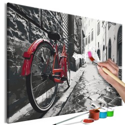 Malen nach Zahlen - Red Bike