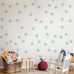 Tapete - Stars - Aquamarine