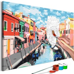 Malen nach Zahlen - Houses in Burano