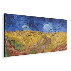 Leinwandbild - Wheatfield With Crows