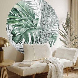 Runde Fototapete - Dense jungle