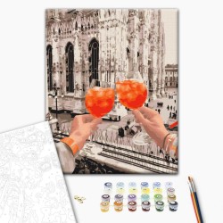 Malen nach Zahlen - Toast in Milan