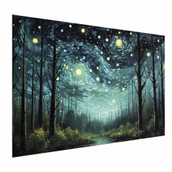 Poster - Starry night - a contemporary version of Van Goghs night sky