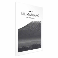 Poster - The majestic Kilimanjaro mountain peak, crown of mountains, mountain landscape