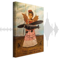 Leinwandbild - Frida Kahlo – They Asked for Planes and Got Straw Wings