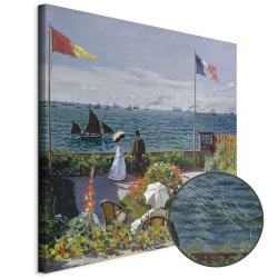 Leinwandbild - Claude Monet – Terrace at Sainte-Adresse