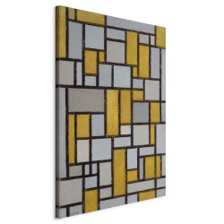 Wandbild XXL - Piet Mondrian – Composition with Grid 27