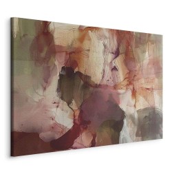 Leinwandbild - Spring composition – transparencies and forms in watercolor style