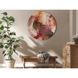 Rundes Bild - Spring composition – transparencies and forms in watercolor style