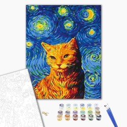 Malen nach Zahlen - Van Goghs cat
