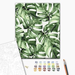 Malen nach Zahlen - Exotic monstera