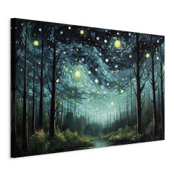 Wandbild XXL - Starry night - a modern version of Van Goghs night sky