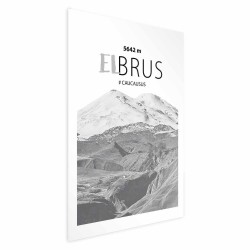 Poster - Majestic mountain peak Elbrus mountain crown mountain landscape