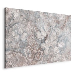Leinwandbild - Marble flowers – natural stone structure in pastel colours
