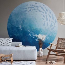 Runde Fototapete - Sea depths