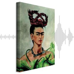 Leinwandbild - Frida Kahlo – Self-Portrait with Braid