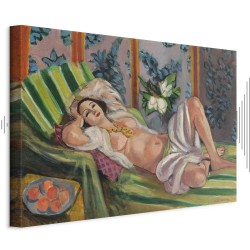 Leinwandbild - Henri Matisse – Reclining Odalisque with Magnolias