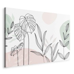 Leinwandbild - Pastel line art