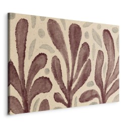 Leinwandbild - Leaves and spots – large vibrant shapes inspired by Matisse