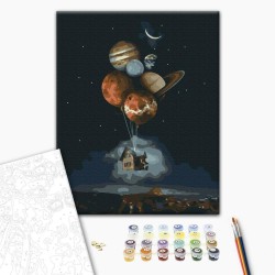 Malen nach Zahlen - Cosmic home