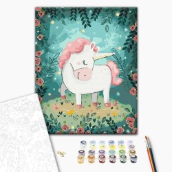 Malen nach Zahlen - Fairytale unicorn