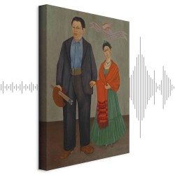 Leinwandbild - Frida Kahlo – Frida and Diego Rivera