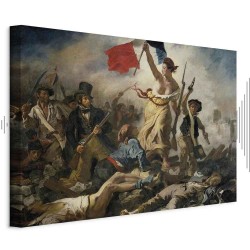 Leinwandbild - Eugène Delacroix – Liberty Leading the People