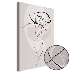 Leinwandbild - Beige Energy (1 Part) Vertical