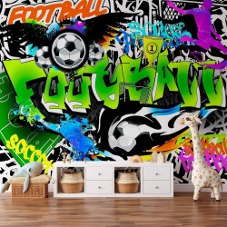 Fototapete - Football Graffiti